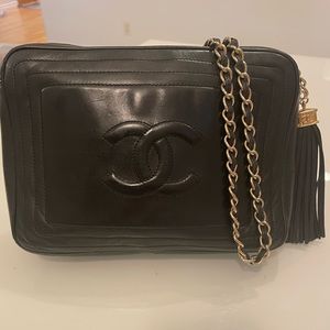 Authentic Chanel Vintage Camera Bag w/Tassel